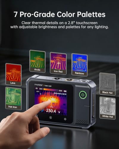 FNIRSI TDM-120P 2-in-1 Thermal Imaging Multimeter, 120x90 IR, -4°F–752°F - color: Thermal Imager + Multimeter