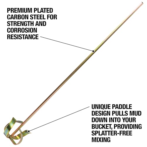 DEWALT Drywall Mud and Paint Mixer | 28" Shaft and 4" Head | DXTT-2-294 - size: 28" Shaft, 4" Head