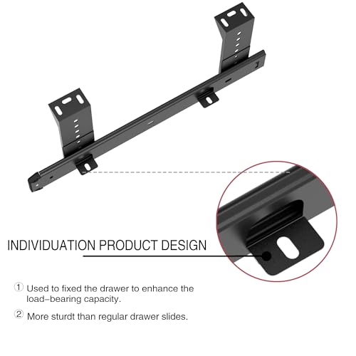 FRMSAET Drawer Slides 12/14/16/18 inch Cabinet Rails Hardware-14 inch Black - color: Black, size: 14 Inch