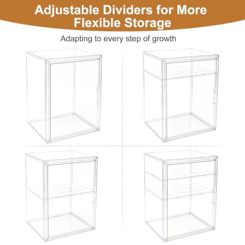 ERTIUANIO Baby Bottle Organizer for Countertop Cabinet Storage - size: Large, style: 3-Tier Single-Door