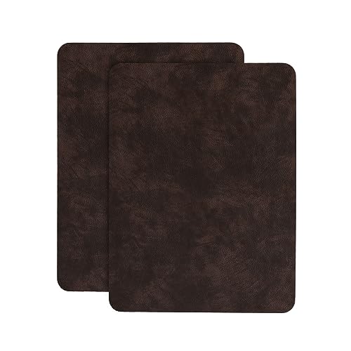 JDLUGH Sofa Leather Repair Patch Tape, 8.2x11 Inch, 2PCS, Dark Brown - color: dark brown, size: 8.2x11 Inch