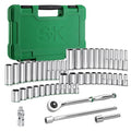 SK 1/4" Drive Socket Set with 216-P Ratchet, 50-Piece, SAE & Metric Sockets - size: 1/4" Drive