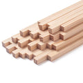 Square Wooden Dowels Wood Dowel Rods 5/16" x 12", 30 PCS Square Wooden Sticks for Crafts, Unfinished Hardwood Sticks Wood Strips Slats for Crafting, Woodworking, Model Making, Home Decor - size: 5/16"×12"-30PCS