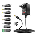 ZOZO Universal AC/DC Adapter 12W 3V 4.5V 5V 6V 7.5V 9V 12V Switching Power Supply Charger with 8 Tips 5.5x2.1mm 5.5x2.5mm Micro USB for Routers Speakers CCTV Cameras LED Strip Lights - size: 12w