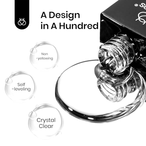 Beetles Blooming Gel Clear Nail Art Gel Polish UV LED 1Pcs 10ML - color: A - Clear ｜ Aura