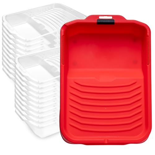 Mister Rui 9 Inch Paint Tray 21 Pack with 20 Liners - size: 9 Inch, 21 Pack