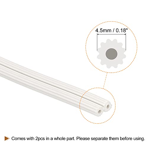 uxcell Screen Spline, 10M/32.81Ft Silicone Sealing Strip Window Screen Retainer, 4.5mm OD White - size: 4.5mm x 10M