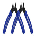 KAIHAOWIN Micro Wire Cutters with Spring, 2 Pack, 5 inch Precision Mini Flush Cutters Bulk, Nippers, Flush Cutting Pliers, Wire Snips, Small Side Cutters for Electronics Crafts Jewelry-Blue - size: 2 Pack