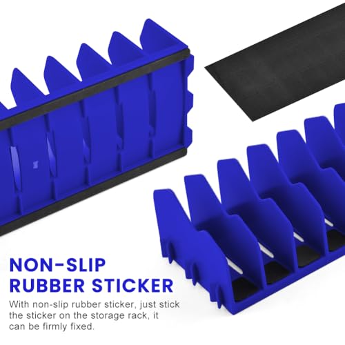 Pliers Organizer 2‑Pack, Expandable 20‑Slot Tool Rack - color: blue