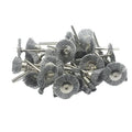 30 Pcs 1/8" Shank Assorted Shape Rotary Wire Brush Sets - style: 30 Pcs steel wire brush