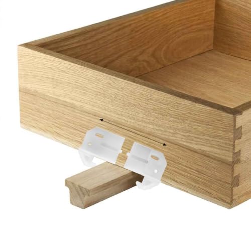 Rear Drawer Slide Guides for 1/4" Rail T-Shape Center-Mount Wood Track