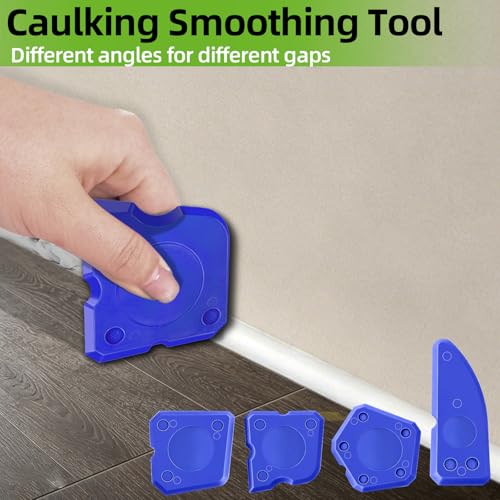GOOPREEN 16pcs Silicone Caulking Tool Kit, Dual-End Caulk Remover Tool