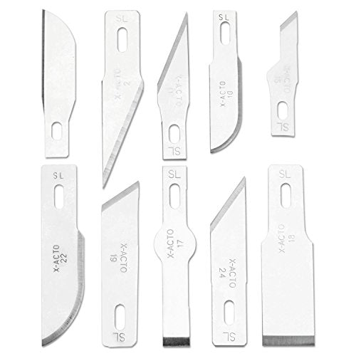X-ACTO Compression Basic Knife Set, Includes 3 Knives, 13 Blades, Soft Carry Case, 17 Count - Crafting, Art Projects, Cutting Tools