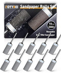 10Pcs 2000 Grit Sanding Drums Sandpaper Sticks Set for Dremel Rotary Tool with 1/8" Shank, Rotary Tool Accessories Suitable for Metal Rust Removal/Jade Polishing/Stone Grinding (2000 Grit) - size: 2000 Grit