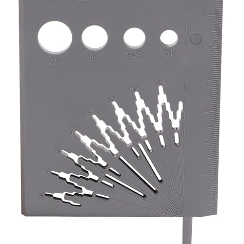 Milescraft 8414 Saddle Square 3D – Carpentry Square Woodworking Layout Tool for Joinery. 45/90 Degree Saddle Marks Two Sides. 1/32” Spaced Scribing Guides with 2 Horizontal and Vertical Rulers.