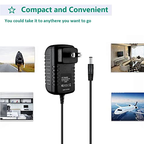 12V AC/DC Adapter Replacement Compatible with Kwikstart Equipment Corp Atec 6256 AE6256 ASC6256 Power