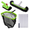 Sepetrel Pool Cleaning Kit with 10.5 FT Pole,Pool Maintenance Set - size: Aluminum Frame Rake With Pole