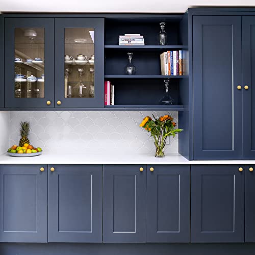 Ravinte Brushed Brass Drawer Pulls, 1-1/4 Inch Cabinet Knobs,25 Pack - color: Brushed Brass