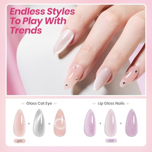 Beetles Soft Tint Nude Gel Nail Polish Set, 20 Colors Jelly Gel Polish Kit - color: Soft Tint - 20 Colors