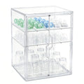 ERTIUANIO Baby Bottle Organizer for Countertop Cabinet Storage - size: X-Large, style: 3-Tier Double-Door