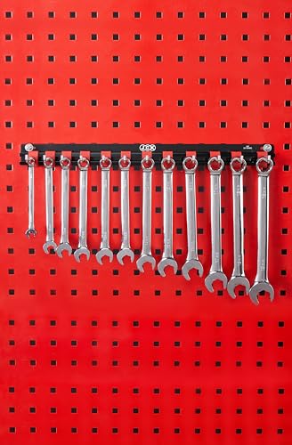 JCK Aluminum Wrench Organizer Wall Mount Rack, 12 Hooks for Toolbox - style: Wrench Organizer