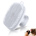 Silicone Face Scrubber for Men Facial Cleansing Brush Silicone Face Wash Brush Manual Waterproof Cleansing Skin Care Face Brushes for Cleansing and Exfoliating (White) - color: White