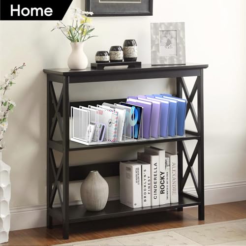 File Organizer for Desk, 11-Section Vertical File Sorter, Paper Holder Organizer Standing Metal File Folder for Office Home Classroom, White - color: White, size: 1 Pack 11-Section