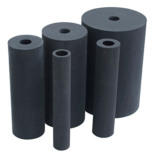 POWERTEC OS1000004 Oscillating Sander Rubber Drum 5-Piece Set for Drill or Drill Press w/ 3/4", 1", 1-1/2", 2", 3" - style: Rubber Sanding Drum