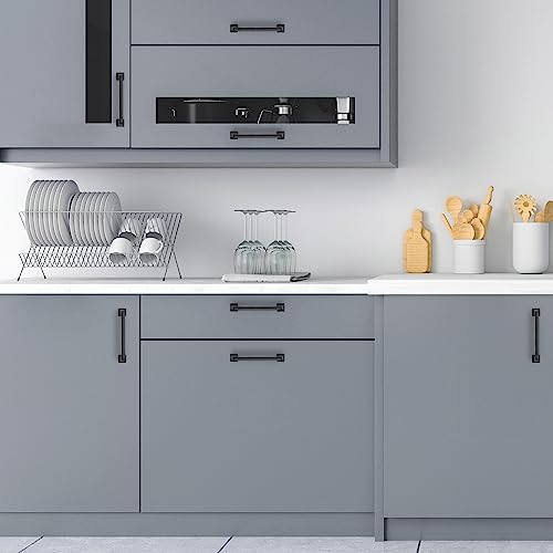 30 Pack Kitchen Cabinet Handles 5 Inch Hole Center Black Cabinet Pulls - color: Matte Black, size: 5 Inch Hole Centers