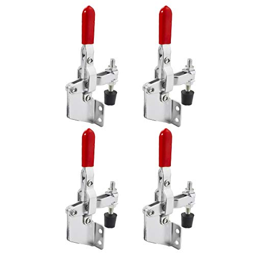 Toggle Clamps Latch Vertical Quick-Release Toggle Clamp Antislip Holding Capacity 220 lbs Tool 101B 100Kg 4 Pack - style: 101B, 4PK