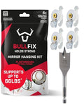 Bullfix Mirror/Picture Hanging Kit - Plasterboard Fixings for Pictures