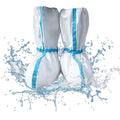 14 PCS(7 Pairs) Hazmat Shoe Covers Disposable & Boot Foot covers,Reusable,Non-slip,Waterproof for booties White 18inches Tall - color: White_pack of 14