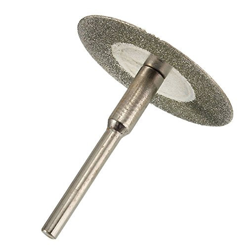 Diamond Cutting Wheel Cut Off Discs Coated Rotary Tools W/Mandrel 22mm for Dremel by YEEZUGO - size: Disc Φ:22mm