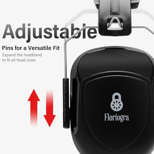 Floriogra 6 Pack Noise Reduction Ear Protection, Hearing Protection Ear muffs SNR 34dB Noise Cancelling Headphones for Adults Kids Autism, Sound Proof Earmuffs for Mowing/Construction/Work