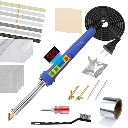 100W Digital Plastic Welder Iron UL Certified Adjustable Temp Kit
