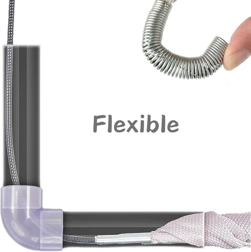 118" Drain Snake Hair Remover Tool, Flexible Clog Remover with 4-Claw Grabber, Long Reach Drain Cleaning Tool for Sink, Bathtub, Shower, Toilet and Tight Spaces - style: 118 in
