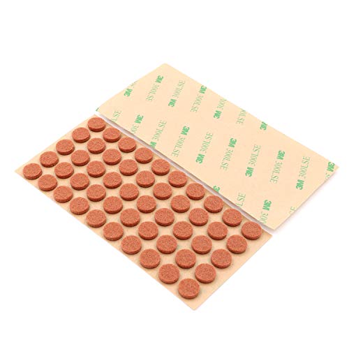 Furniture Felt Pads 3/8" (10mm) Diameter Round 3M Self Adhesive Protects Kitchen Cabinets, Drawers, Desks and Furniture Against Bumps and Scratches 200 Pack - Sienna (Maple) - color: Sienna 200 Pack