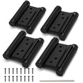 KOLET Double Action Door Hinges, 3 Inches, Matte Black, 4 Pack - color: Matte Black, size: 3 Inch