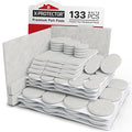 Felt Furniture Pads X-PROTECTOR 133 PCS - Furniture Pads for Hardwood Floor - size: 133 PCS White, Round & Square
