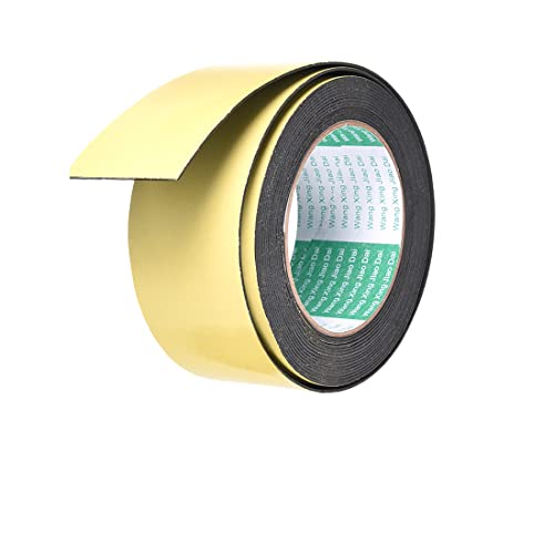 uxcell Sealing Foam Tape 50mm Wide 1mm Thick 5m/16.4ft Long, Self Adhesive Weather Strip for Window Door Insulation, Pack of 2 - size: 50mmx1mmx5m