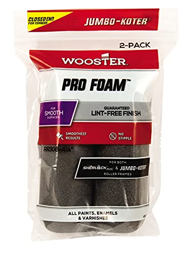Wooster Brush RR308-4-1/2 Pro Foam, 2-Pack, 4-1/2-Inch - size: 4 1/2-Inch