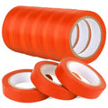 Romeda 9 Pack Electrical Tapes, Electrical Tape Water, Sun, and Oil Resistant, Electrical Tape is Suitable for Most Domestic, Commercial, and Industrial environments - Orange - color: Orange