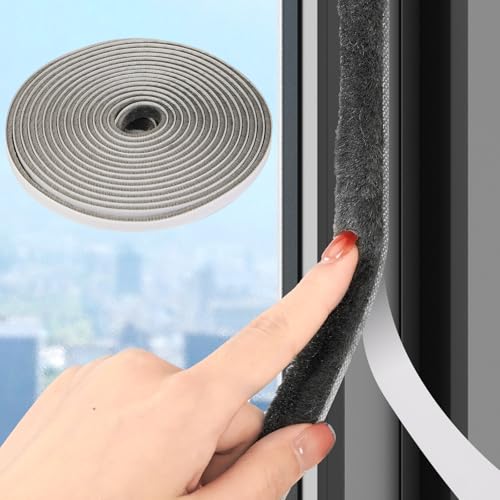 Weather Stripping 0.35" x 0.2" x 33 FT, for Doors and Windows - size: 0.2" Wide x 0.35" Thick x 32.8 FT Long