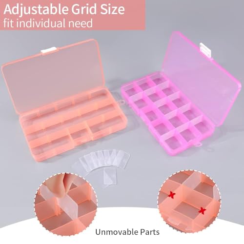 Opret Bead Organizer 15 Grids 8 Pack for Crafts - color: 8 pcs, multicolors 1