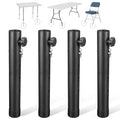 VinBee Folding Table Leg Extenders,Folding Table Risers,4-Levels Height Adjustable Risers for DIY & Office,Dining,Standing Desk 4 Pack (17.3 inch) - size: 17.3 inch(4 LEVELS)