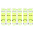 HARFINGTON 6pcs Small Cylindrical Bubble Level Vials 6x20mm PMMA Mini Horizontal Bubble Spirit Level Measuring Layout Tools for RV TV Picture Frame Hanging Tool Leveler - size: 6x20mm