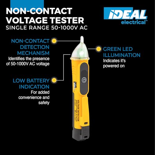 Ideal Electrical Single Range NCVT, 61-627, 50-1000V AC