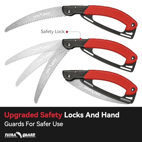 FLORA GUARD 10-Inch Folding Hand Saw - color: Red, size: 10 Inch