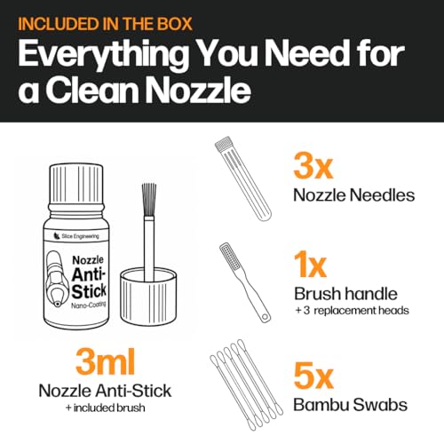 Slice Engineering 3D Printer Nozzle Cleaning Kit with Anti Stick Coating