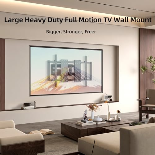 Heavy Duty Full Motion TV Wall Mount for 50-120" TV Hold 242lbs - size: 50-120 inch